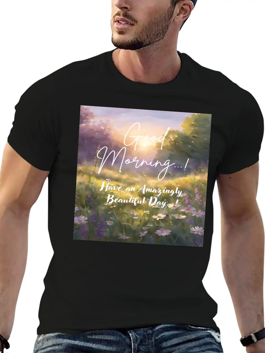 Morning Meadow Bliss Unisex Casual T-Shirt – Clean Design For Daily Comfort