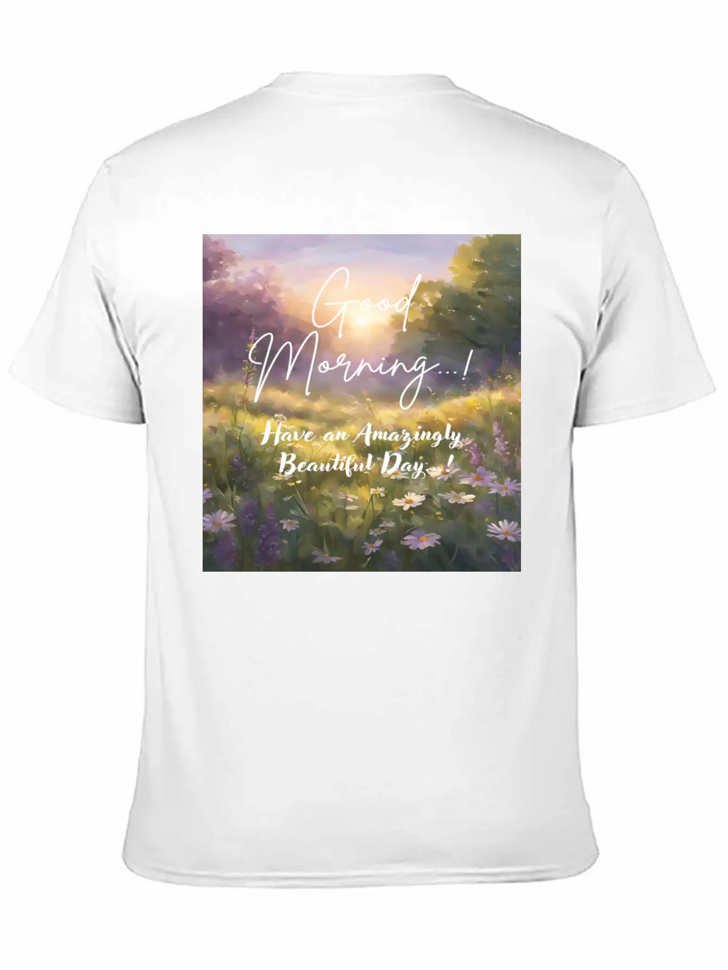 Morning Meadow Bliss Unisex Casual T-Shirt – Clean Design For Daily Comfort