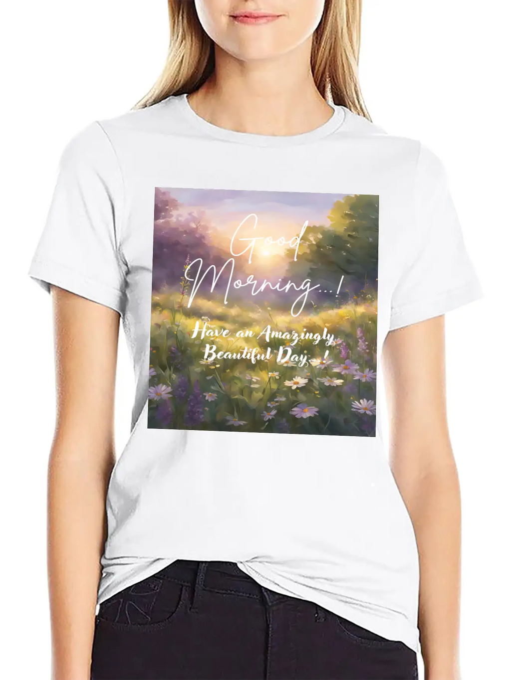 Morning Meadow Bliss Unisex Casual T-Shirt – Clean Design For Daily Comfort