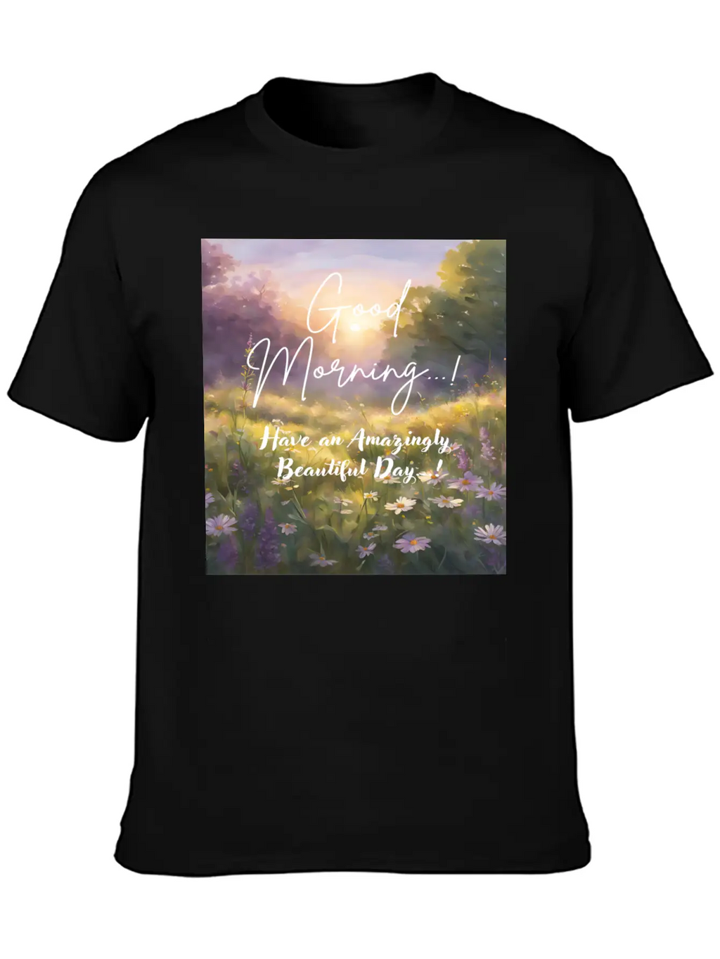 Morning Meadow Bliss Unisex Casual T-Shirt – Clean Design For Daily Comfort