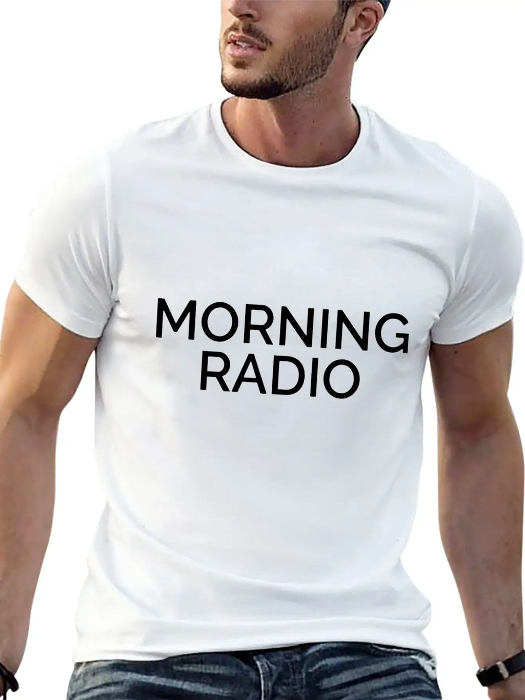 Morning Radio Breathable Graphic T-Shirt – Perfect For Casual Days
