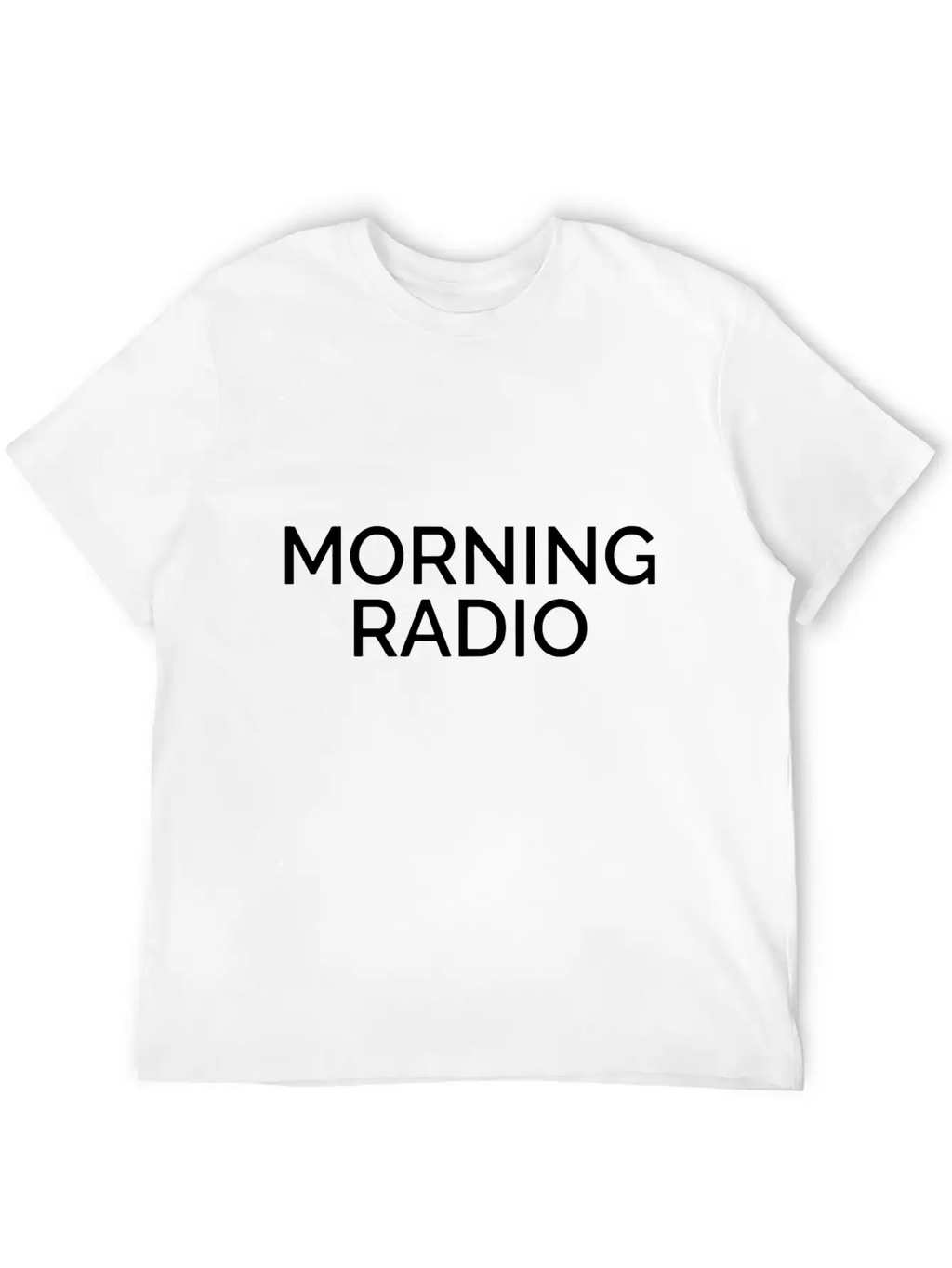 Morning Radio Breathable Graphic T-Shirt – Perfect For Casual Days