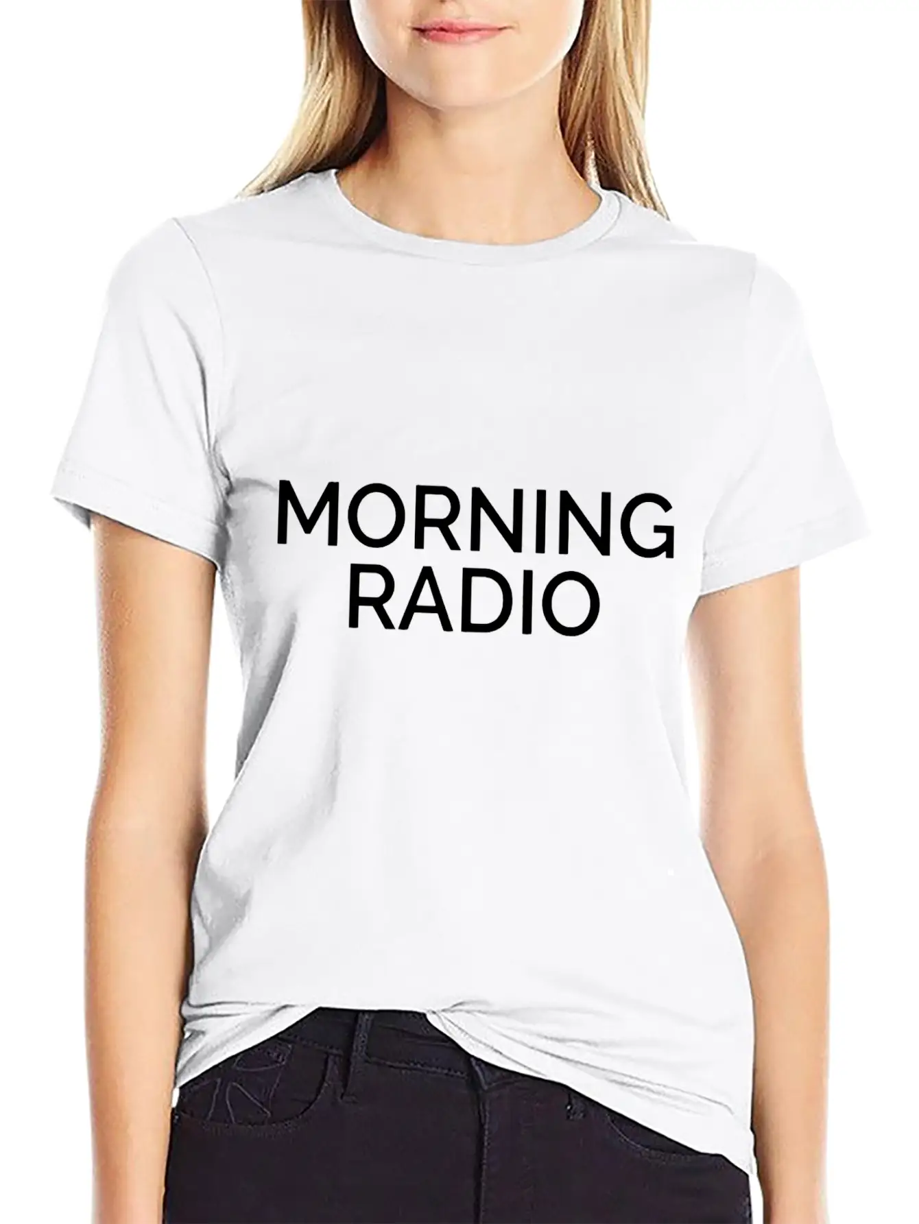 Morning Radio Breathable Graphic T-Shirt – Perfect For Casual Days