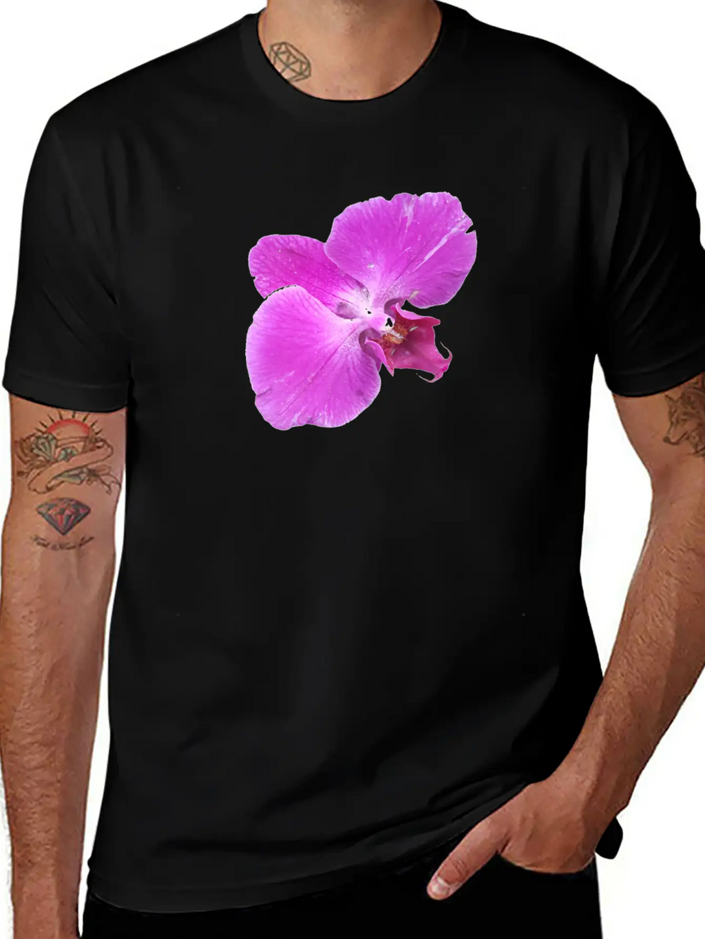 Moth Orchid Unisex Casual T-Shirt – Clean Design For Daily Comfort
