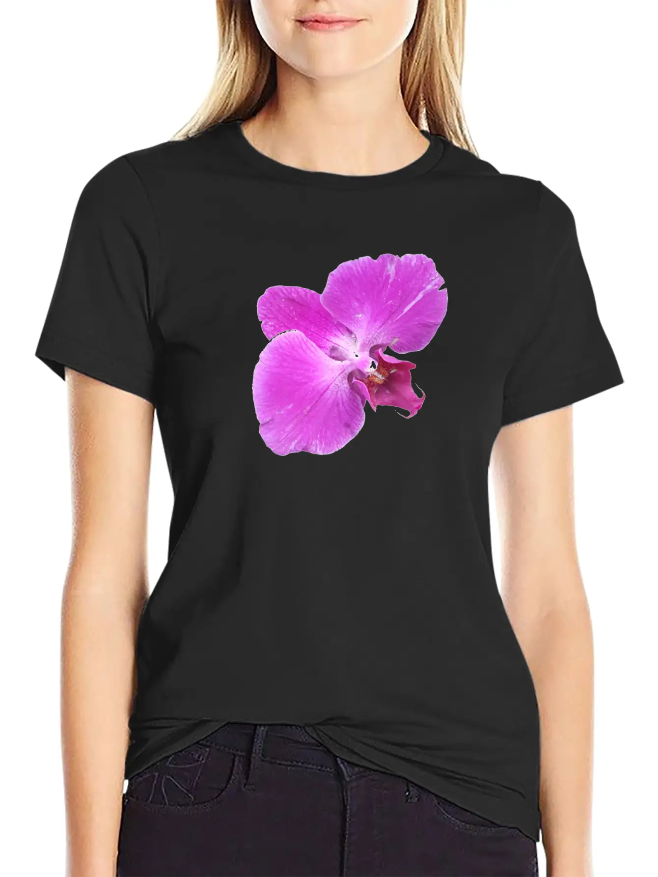 Moth Orchid Unisex Casual T-Shirt – Clean Design For Daily Comfort