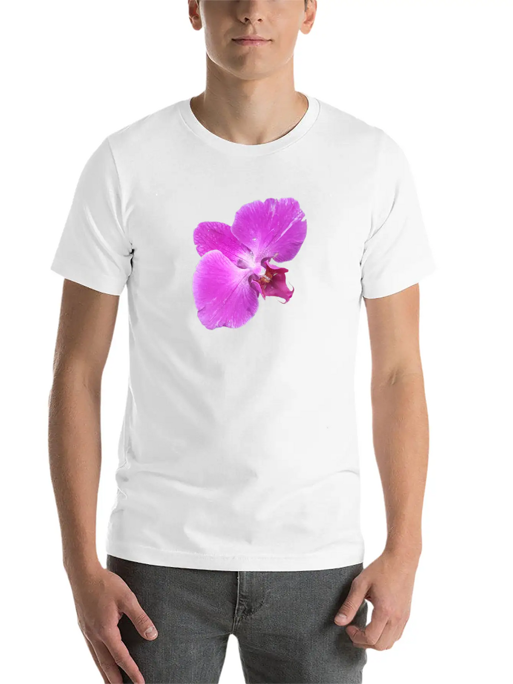 Moth Orchid Unisex Casual T-Shirt – Clean Design For Daily Comfort