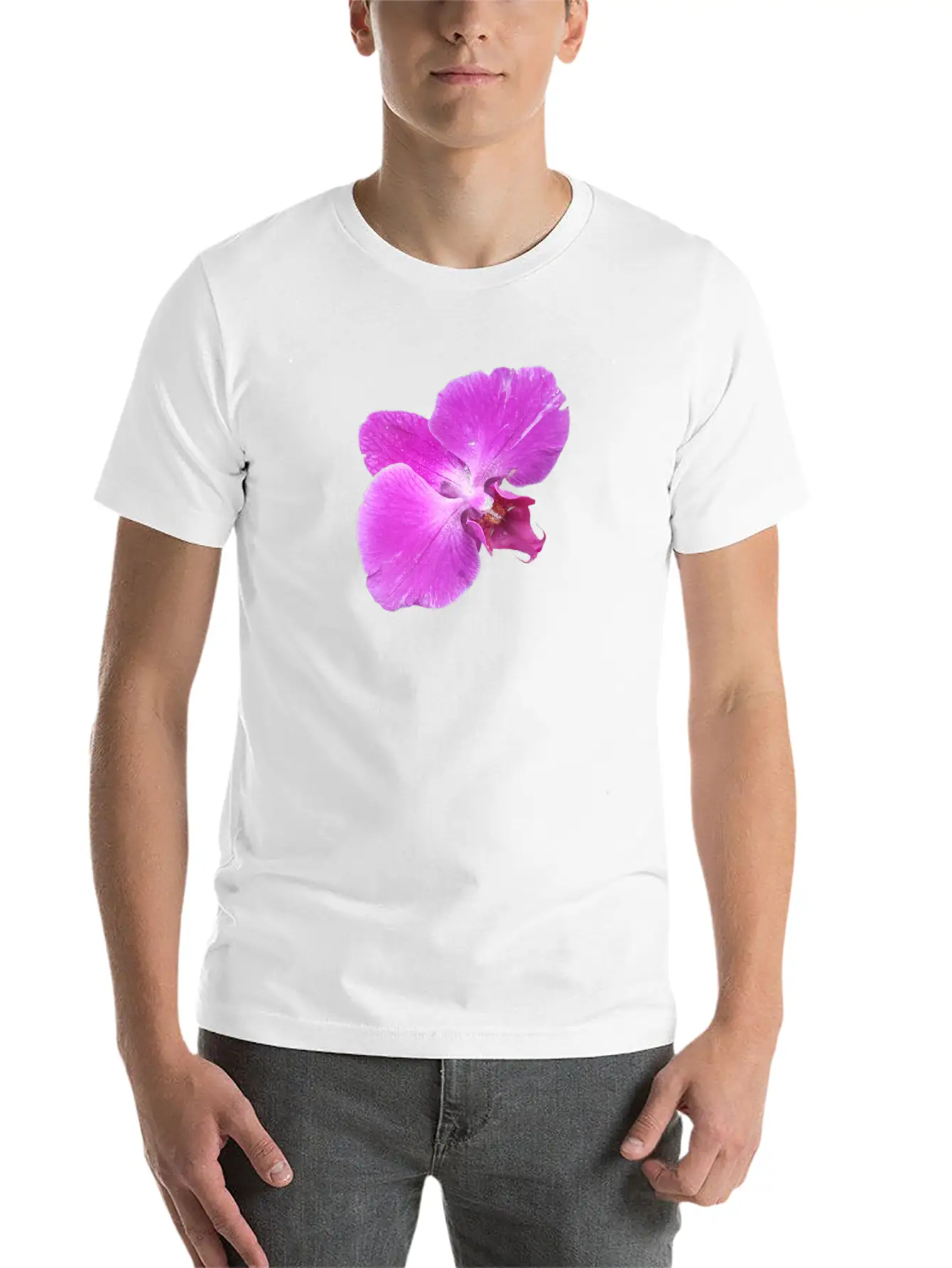 Moth Orchid Unisex Casual T-Shirt – Clean Design For Daily Comfort