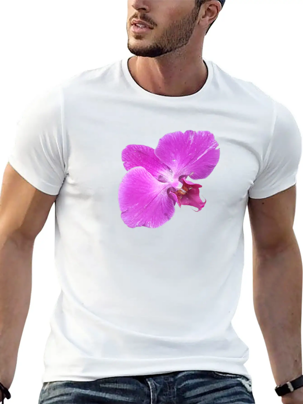 Moth Orchid Unisex Casual T-Shirt – Clean Design For Daily Comfort