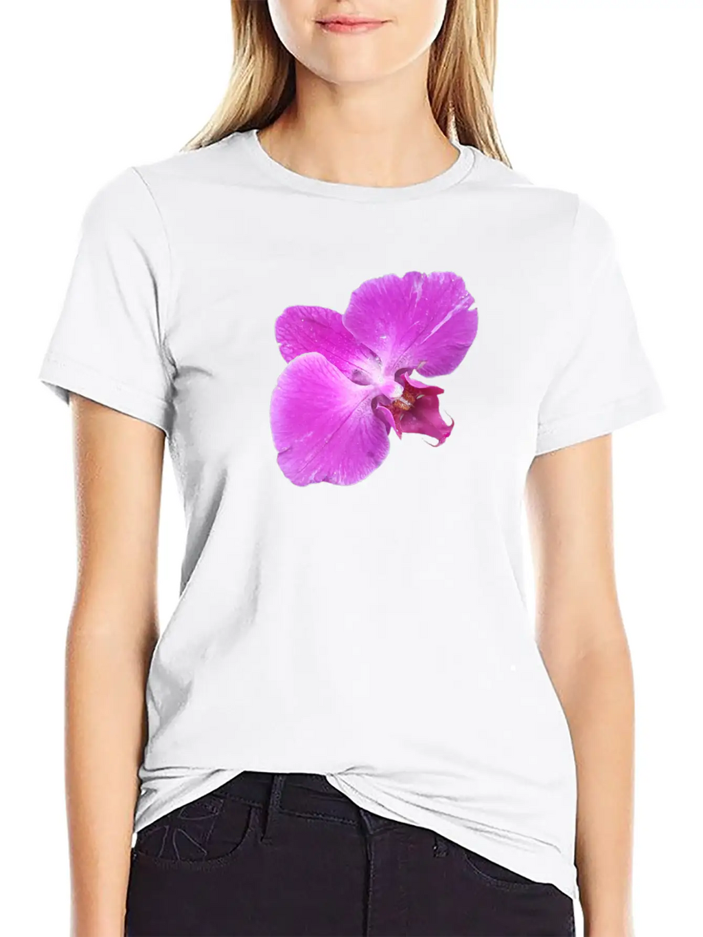Moth Orchid Unisex Casual T-Shirt – Clean Design For Daily Comfort