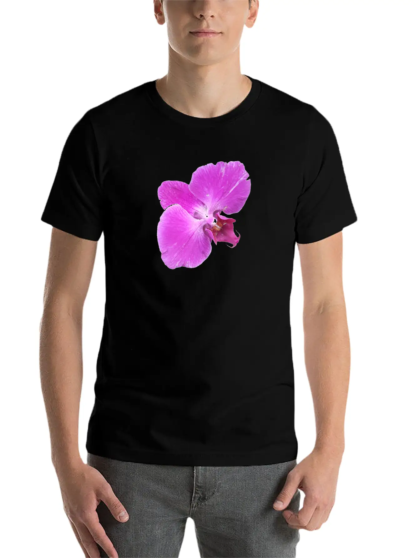 Moth Orchid Unisex Casual T-Shirt – Clean Design For Daily Comfort