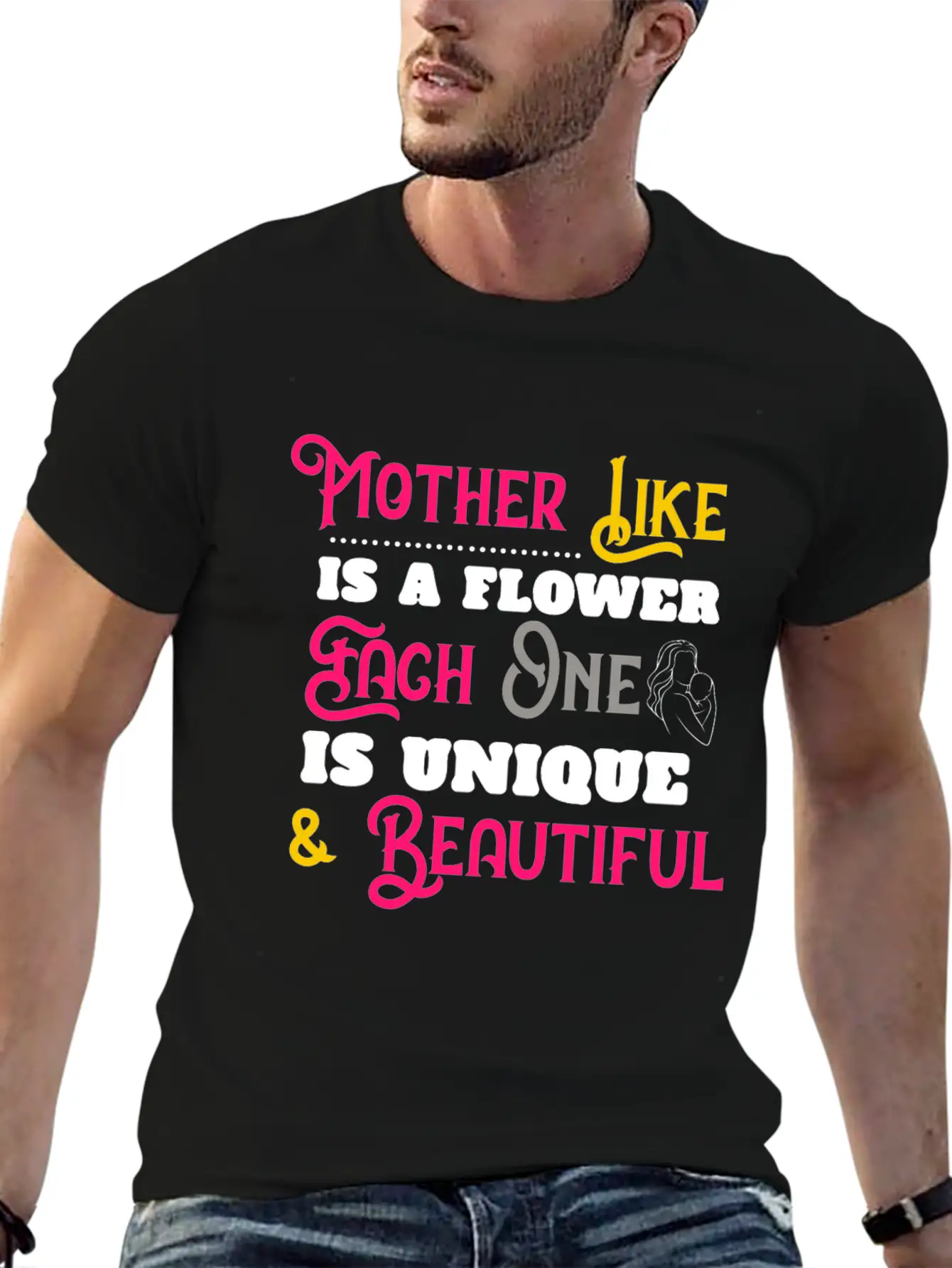 Mother Like Is A Flower Each One Is Unique Classic Cotton Tee – Unisex Comfort For Any Season