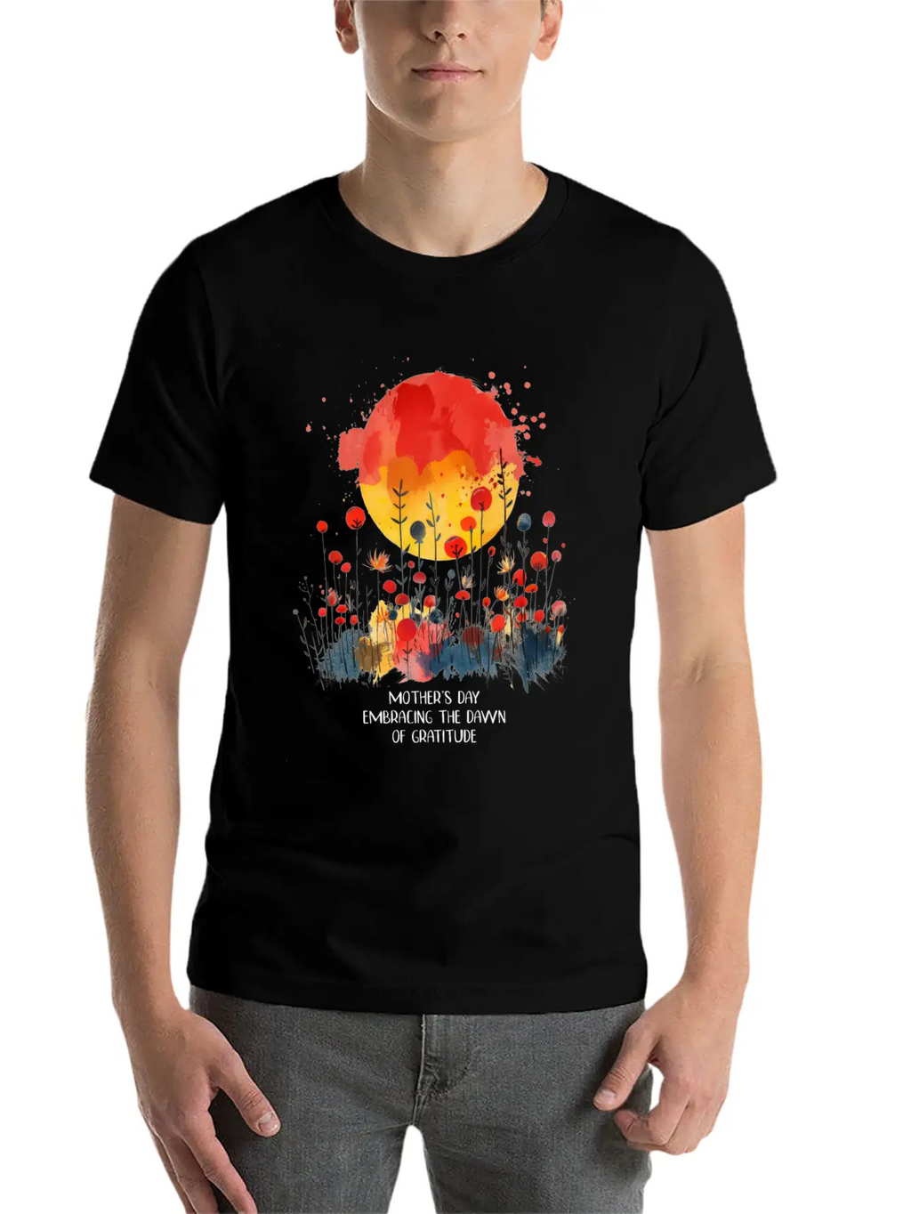 Mother S Day Embracing The Dawn Of Gratitude Essential Cotton Tee For Daily Outfits – Unisex Style