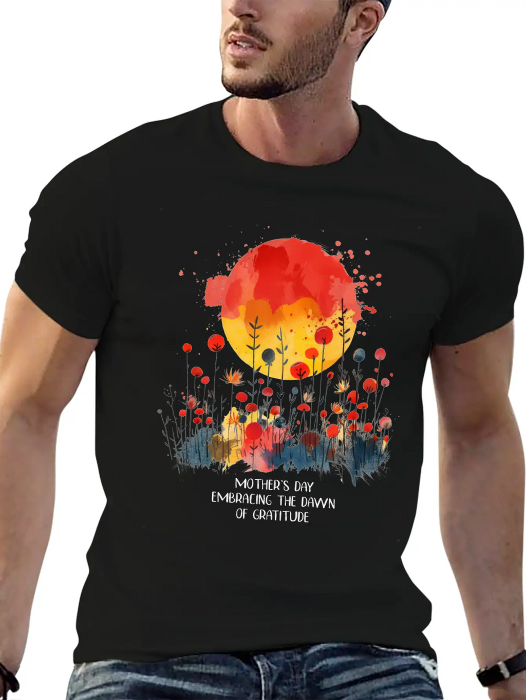 Mother S Day Embracing The Dawn Of Gratitude Essential Cotton Tee For Daily Outfits – Unisex Style