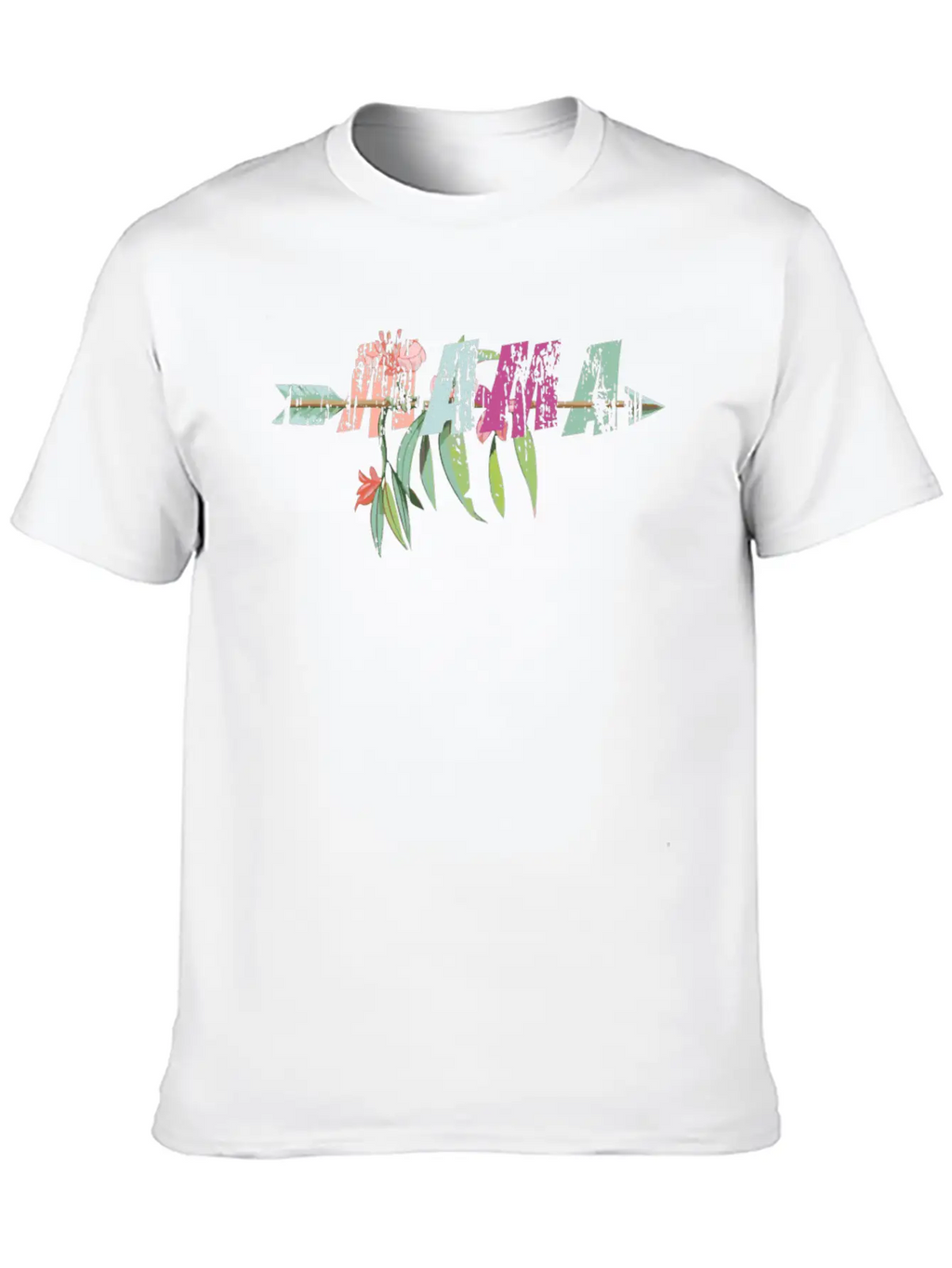 Mother's Day Mama Bohemian Style Flower Arrow Timeless Short Sleeve Tee – Comfy And Minimalist Design
