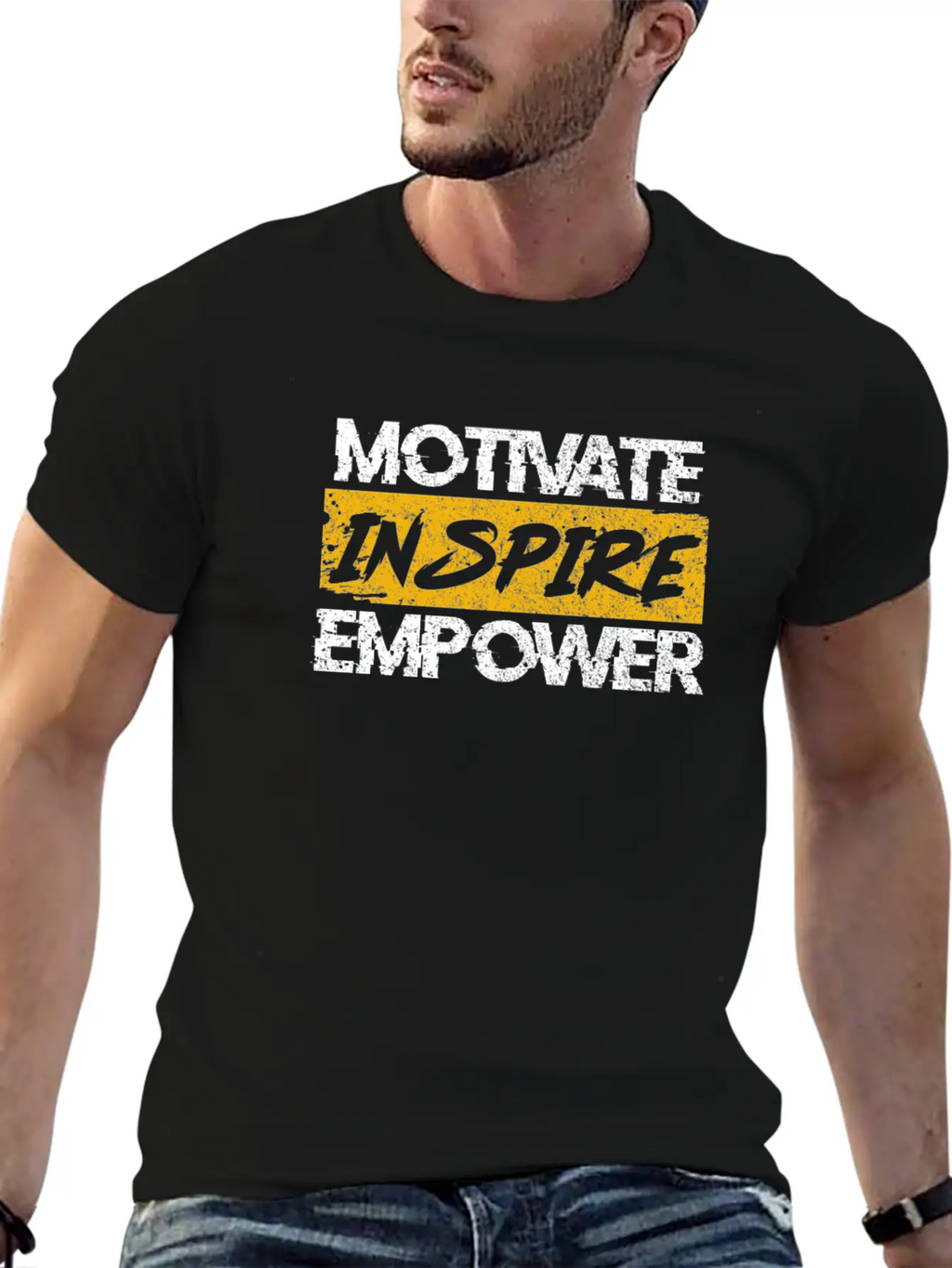 Motivate Inspire Empower Vintage Unisex Casual T-Shirt – Clean Design For Daily Comfort