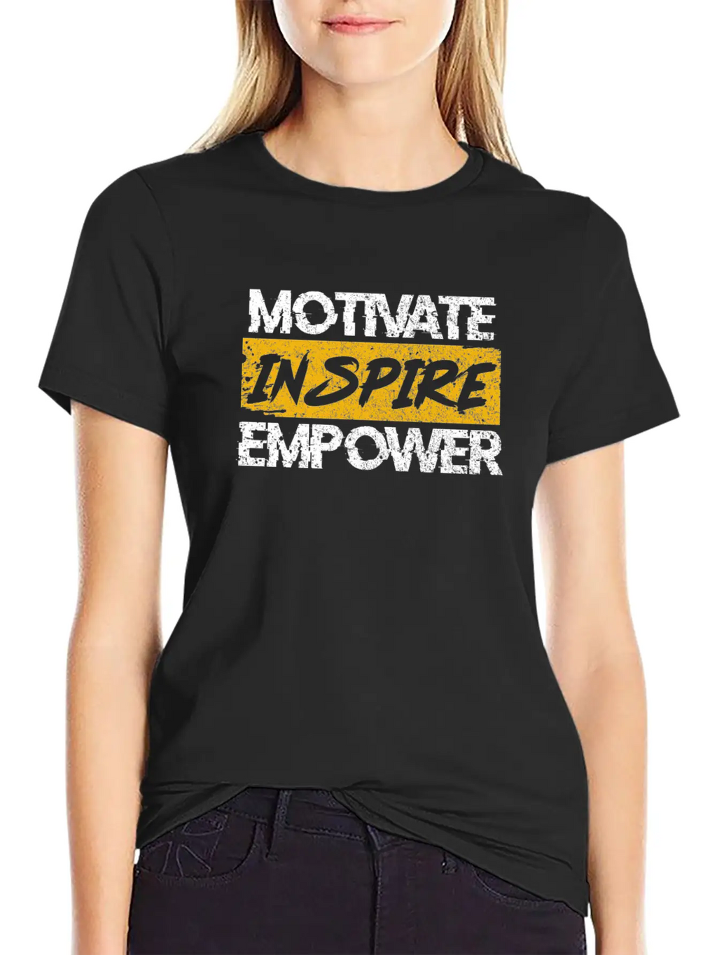 Motivate Inspire Empower Vintage Unisex Casual T-Shirt – Clean Design For Daily Comfort