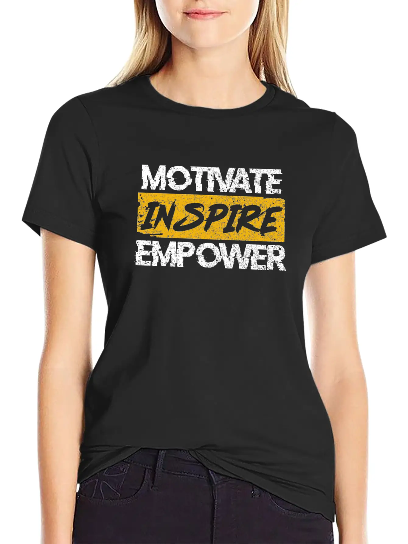 Motivate Inspire Empower Vintage Unisex Casual T-Shirt – Clean Design For Daily Comfort