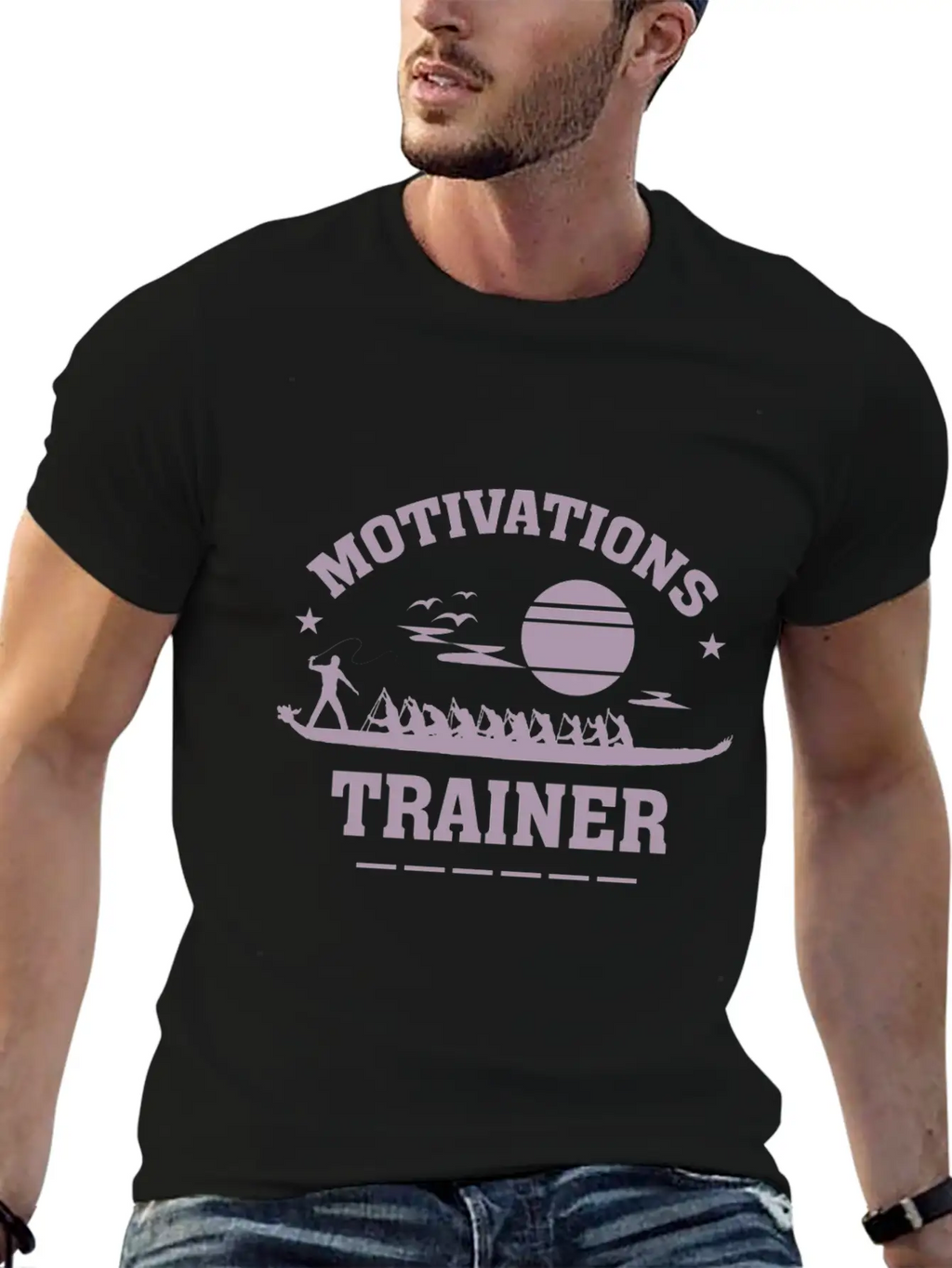 Motivational Speaker Viking Dragon Boat Classic Cotton Tee – Unisex Comfort For Any Season
