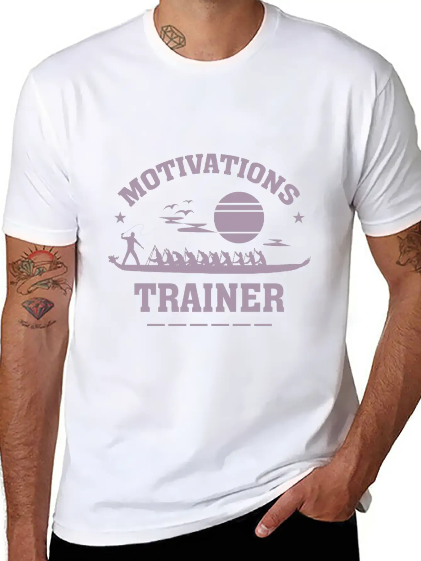 Motivational Speaker Viking Dragon Boat Classic Cotton Tee – Unisex Comfort For Any Season