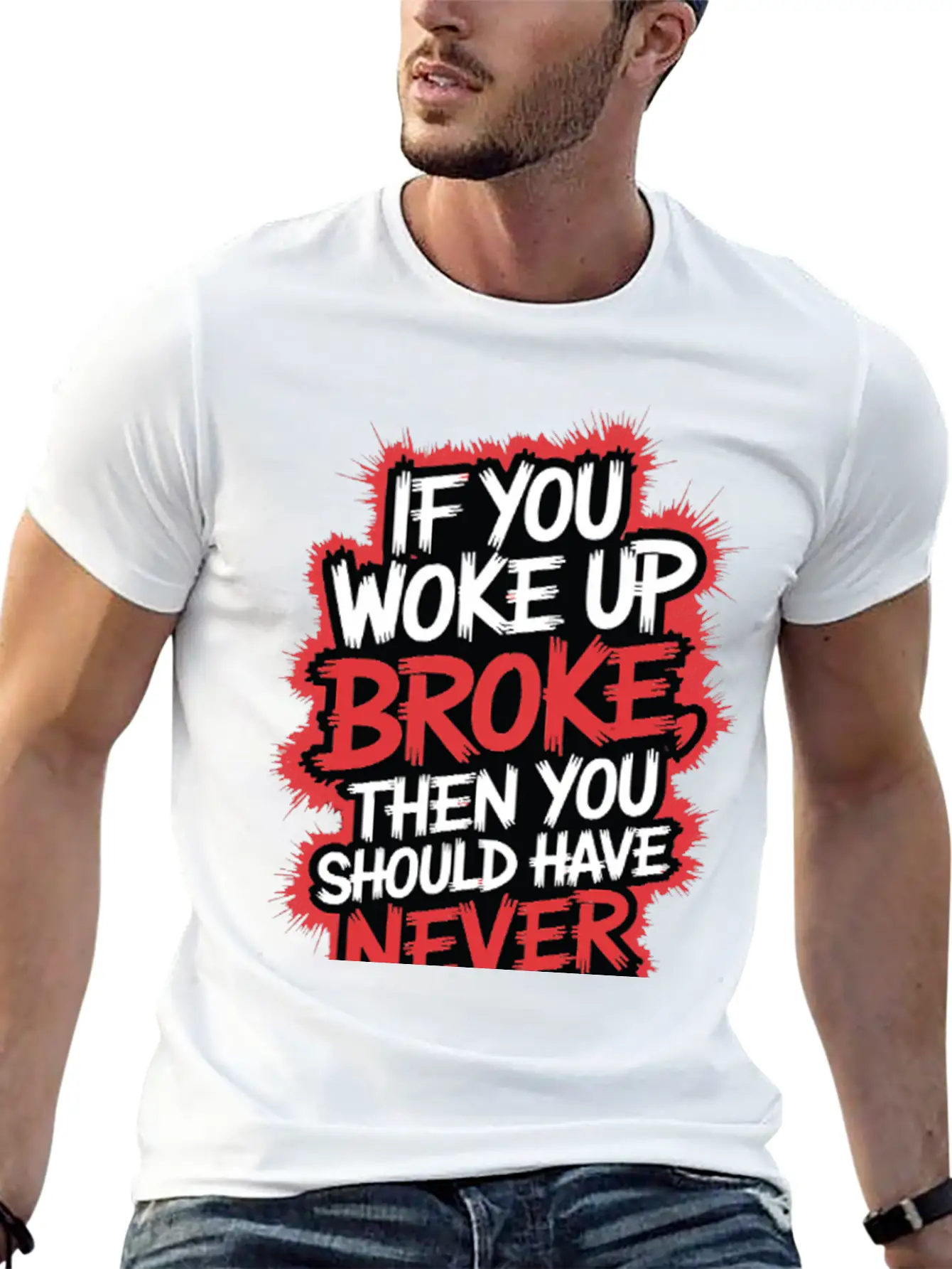 Motivational Typography Relaxed Everyday Tee – Lightweight And Durable Cotton