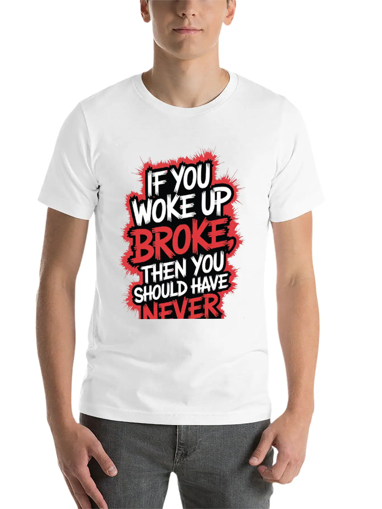 Motivational Typography Relaxed Everyday Tee – Lightweight And Durable Cotton