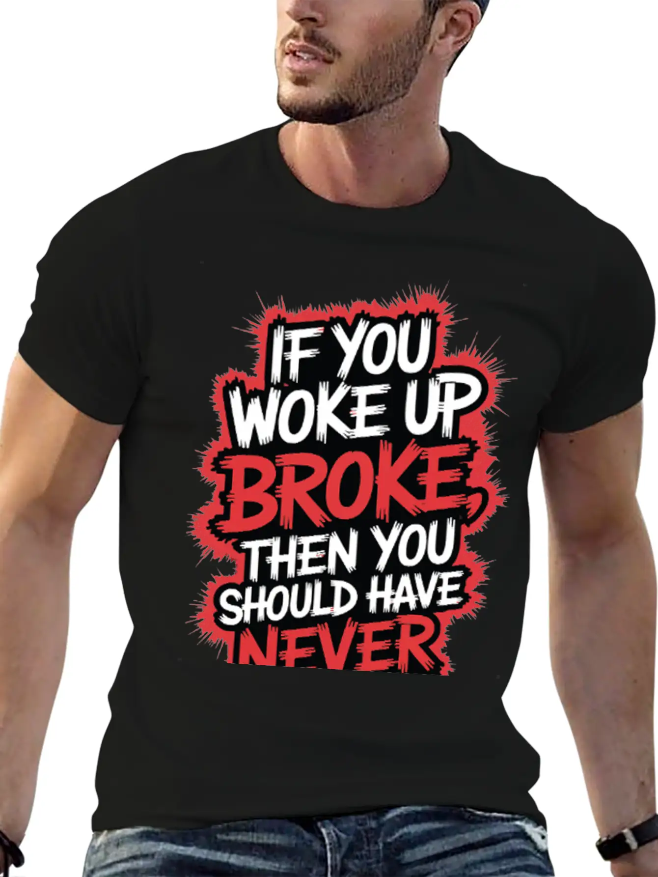 Motivational Typography Relaxed Everyday Tee – Lightweight And Durable Cotton