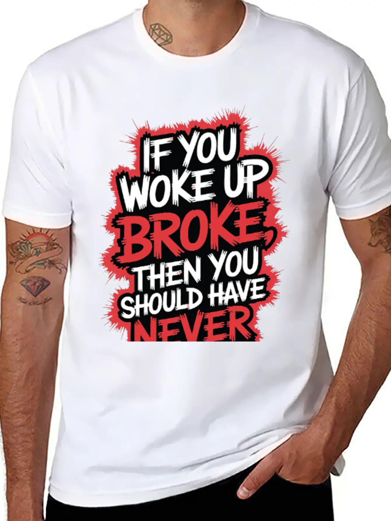 Motivational Typography Relaxed Everyday Tee – Lightweight And Durable Cotton
