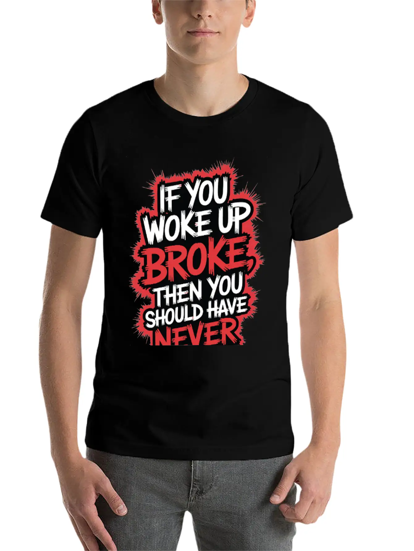 Motivational Typography Relaxed Everyday Tee – Lightweight And Durable Cotton
