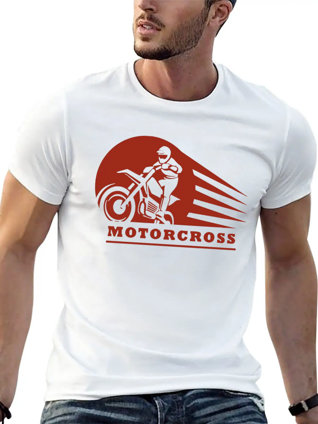Motor Cross Style Stylish Everyday T-Shirt – Unisex Basic Cotton Tee