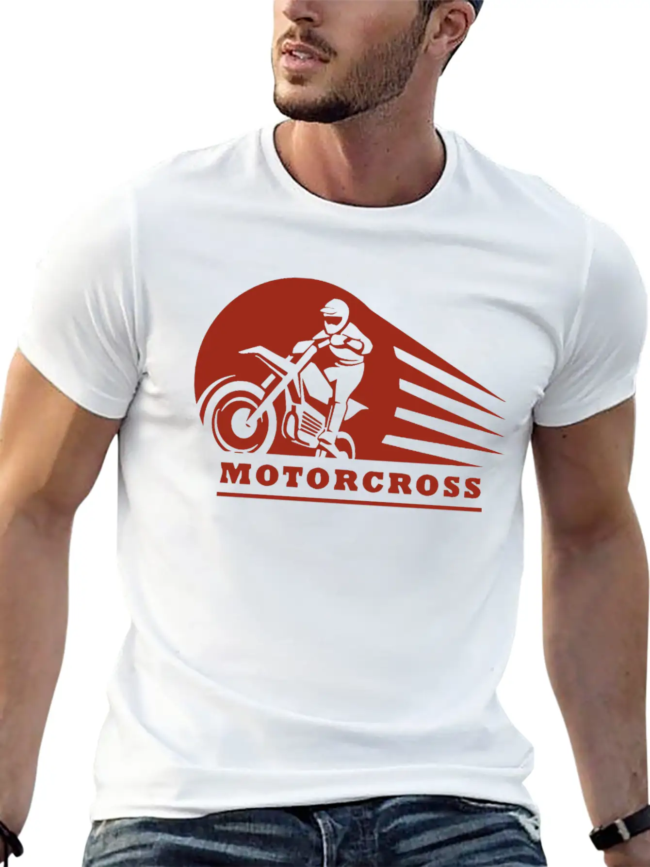 Motor Cross Style Stylish Everyday T-Shirt – Unisex Basic Cotton Tee