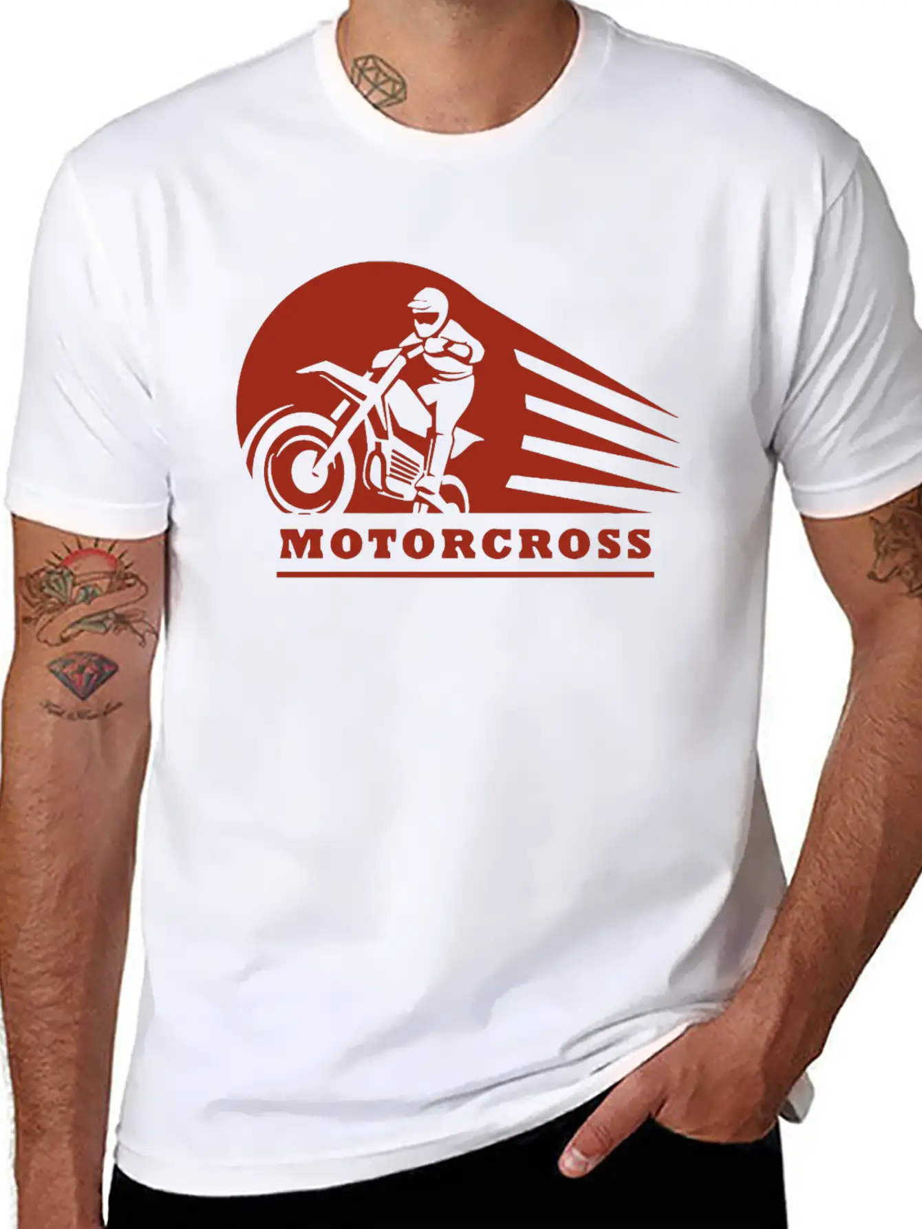 Motor Cross Style Stylish Everyday T-Shirt – Unisex Basic Cotton Tee