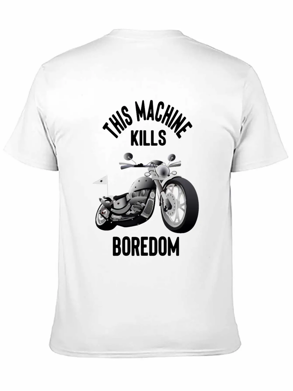 Motorcycle And Motorbike - This Machine Kills Basic Graphic T-Shirt – Daily Comfort In Soft Cotton