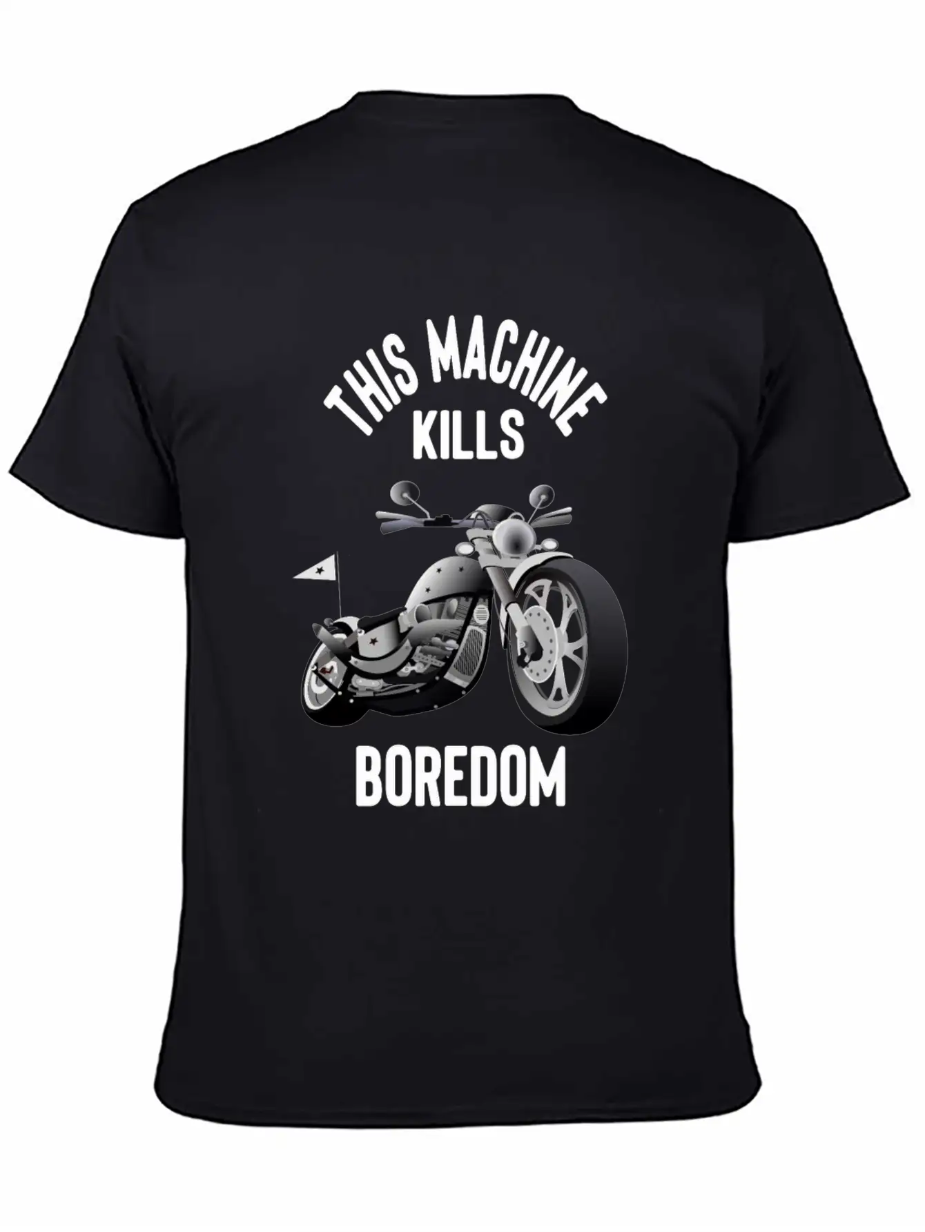 Motorcycle And Motorbike - This Machine Kills Basic Graphic T-Shirt – Daily Comfort In Soft Cotton