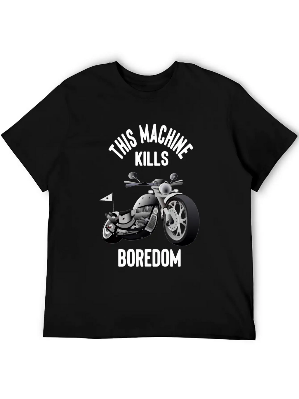 Motorcycle And Motorbike - This Machine Kills Basic Graphic T-Shirt – Daily Comfort In Soft Cotton