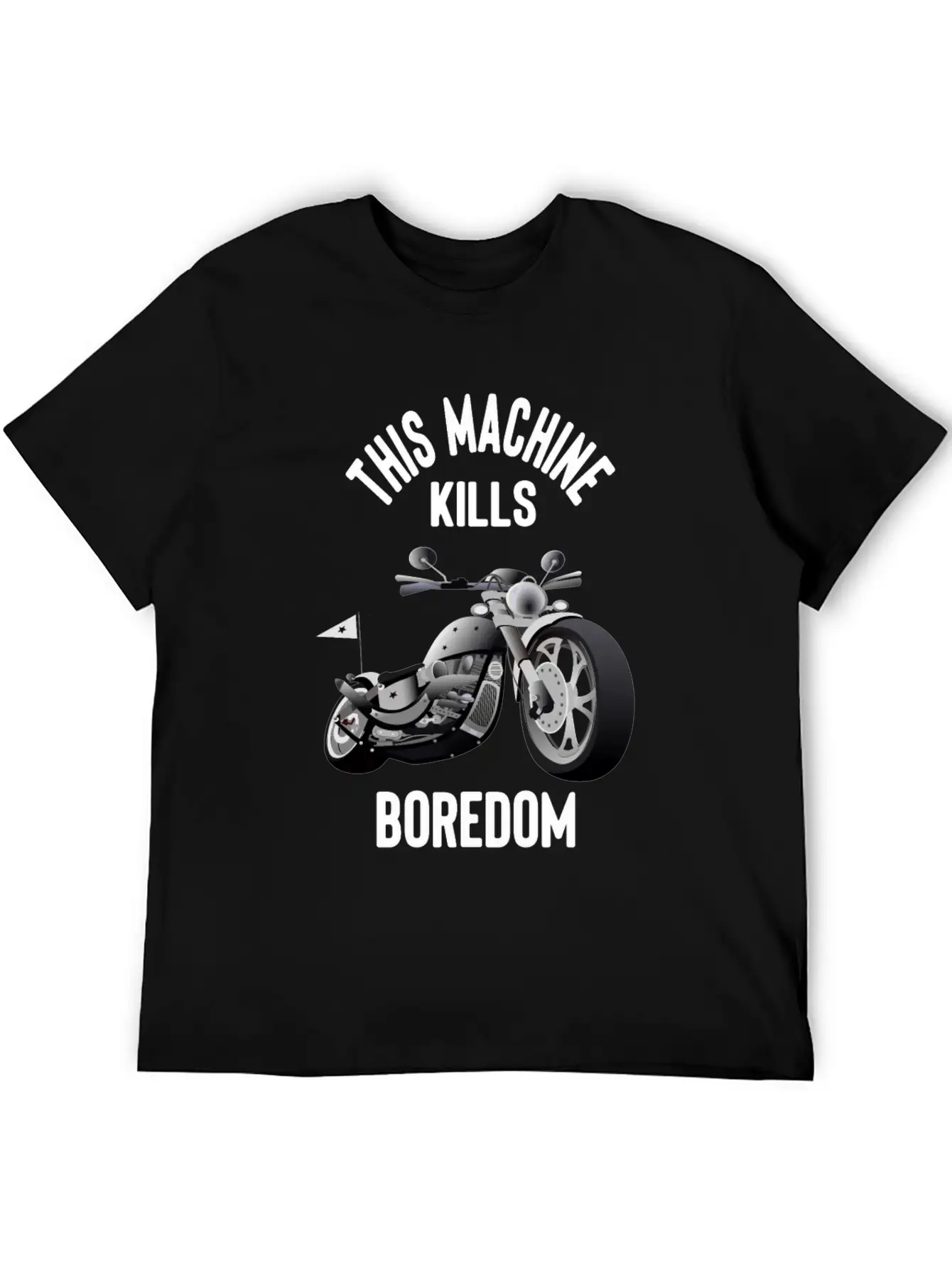Motorcycle And Motorbike - This Machine Kills Basic Graphic T-Shirt – Daily Comfort In Soft Cotton