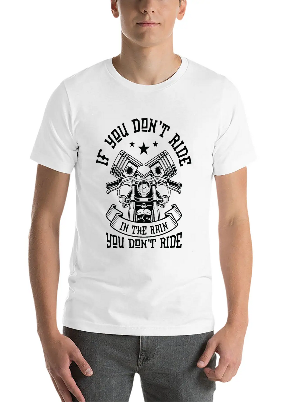 Motorcycle Fan Riding Rain Biker Motorcycles Timeless Short Sleeve Tee – Comfy And Minimalist Design