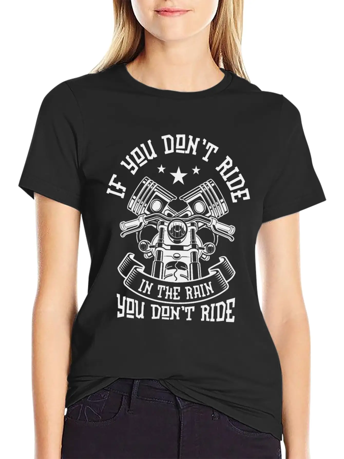 Motorcycle Fan Riding Rain Biker Motorcycles Timeless Short Sleeve Tee – Comfy And Minimalist Design