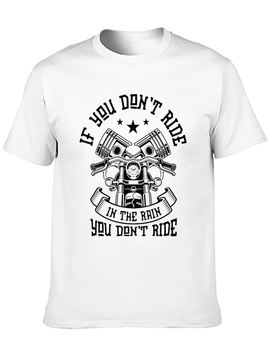 Motorcycle Fan Riding Rain Biker Motorcycles Timeless Short Sleeve Tee – Comfy And Minimalist Design