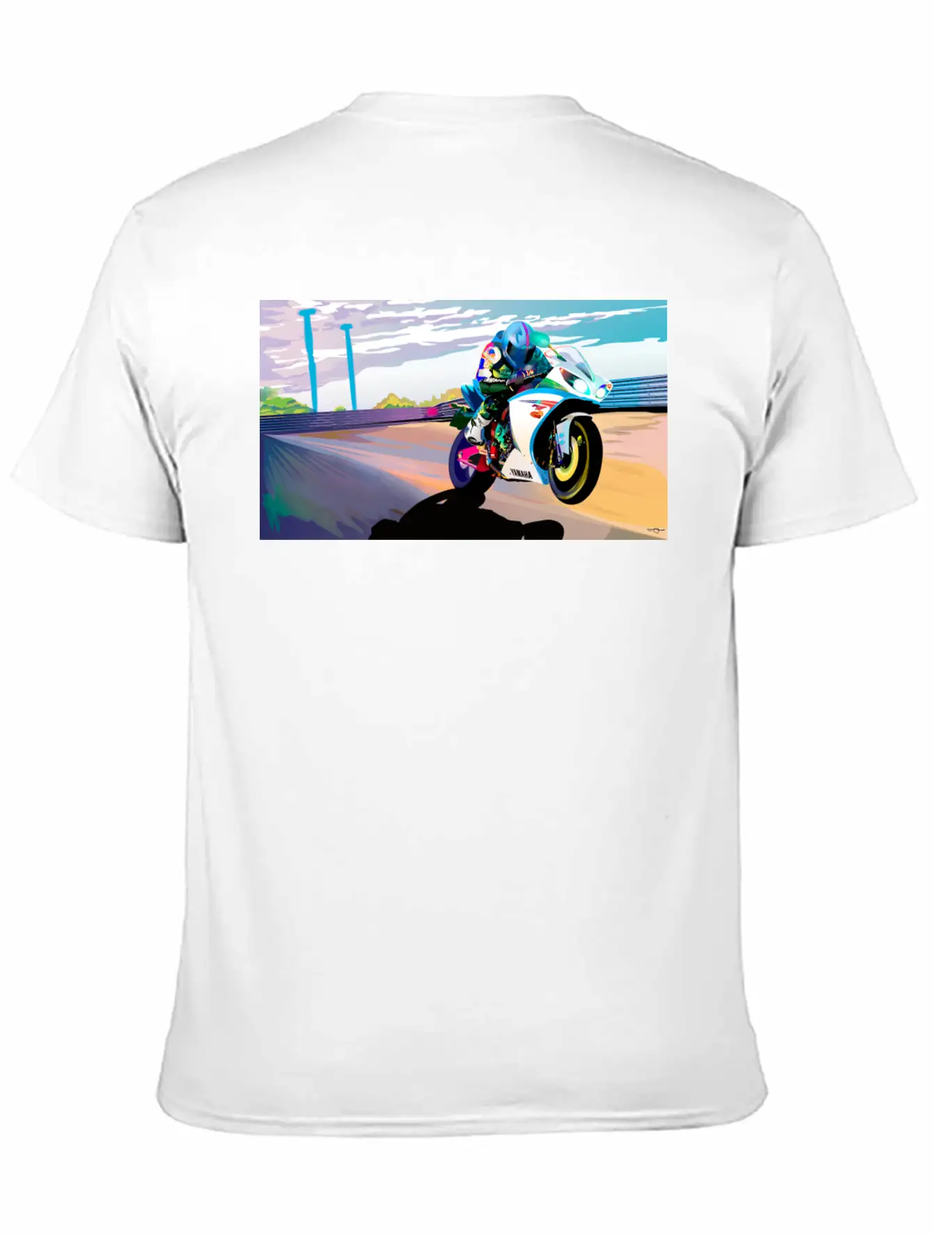 MOTORCYCLE IN MOTION Breathable Soft Cotton T-Shirt – Timeless Casual Look