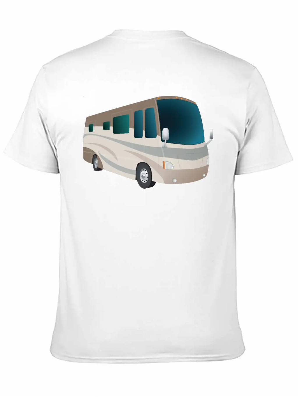 Motorhome Cartoon Breathable Soft Cotton T-Shirt – Timeless Casual Look