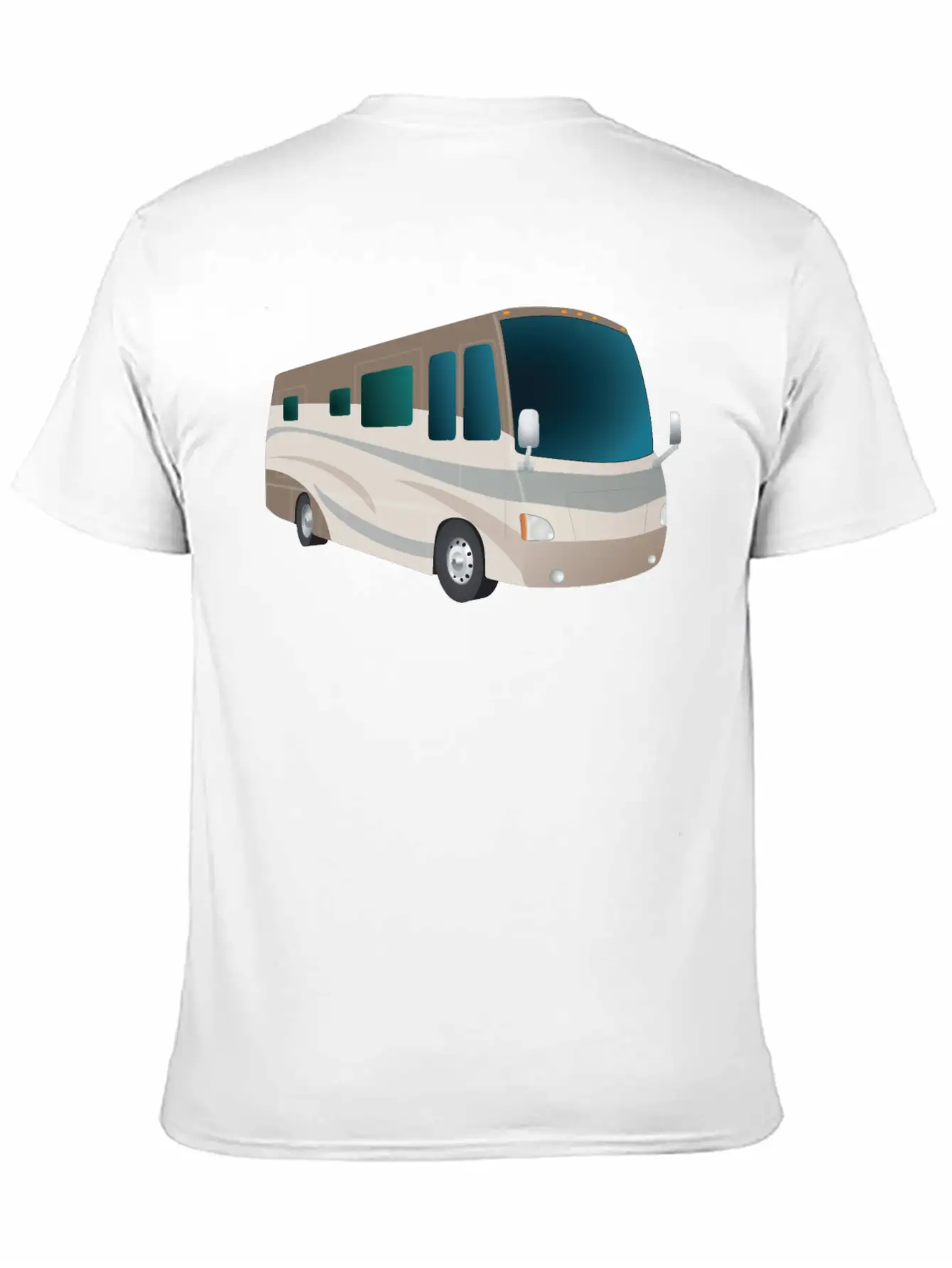Motorhome Cartoon Breathable Soft Cotton T-Shirt – Timeless Casual Look