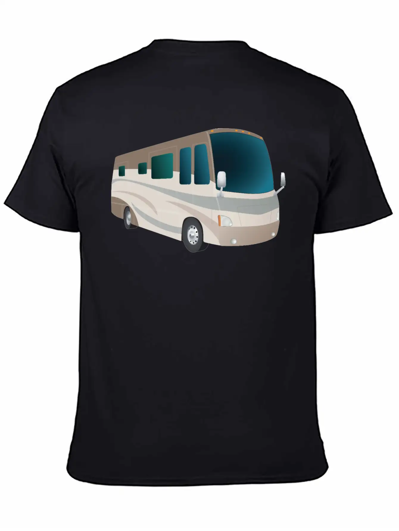 Motorhome Cartoon Breathable Soft Cotton T-Shirt – Timeless Casual Look