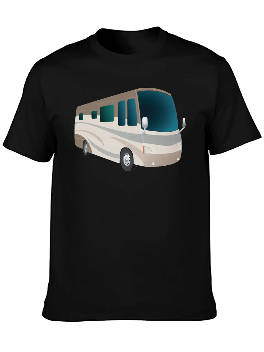 Motorhome Cartoon Breathable Soft Cotton T-Shirt – Timeless Casual Look