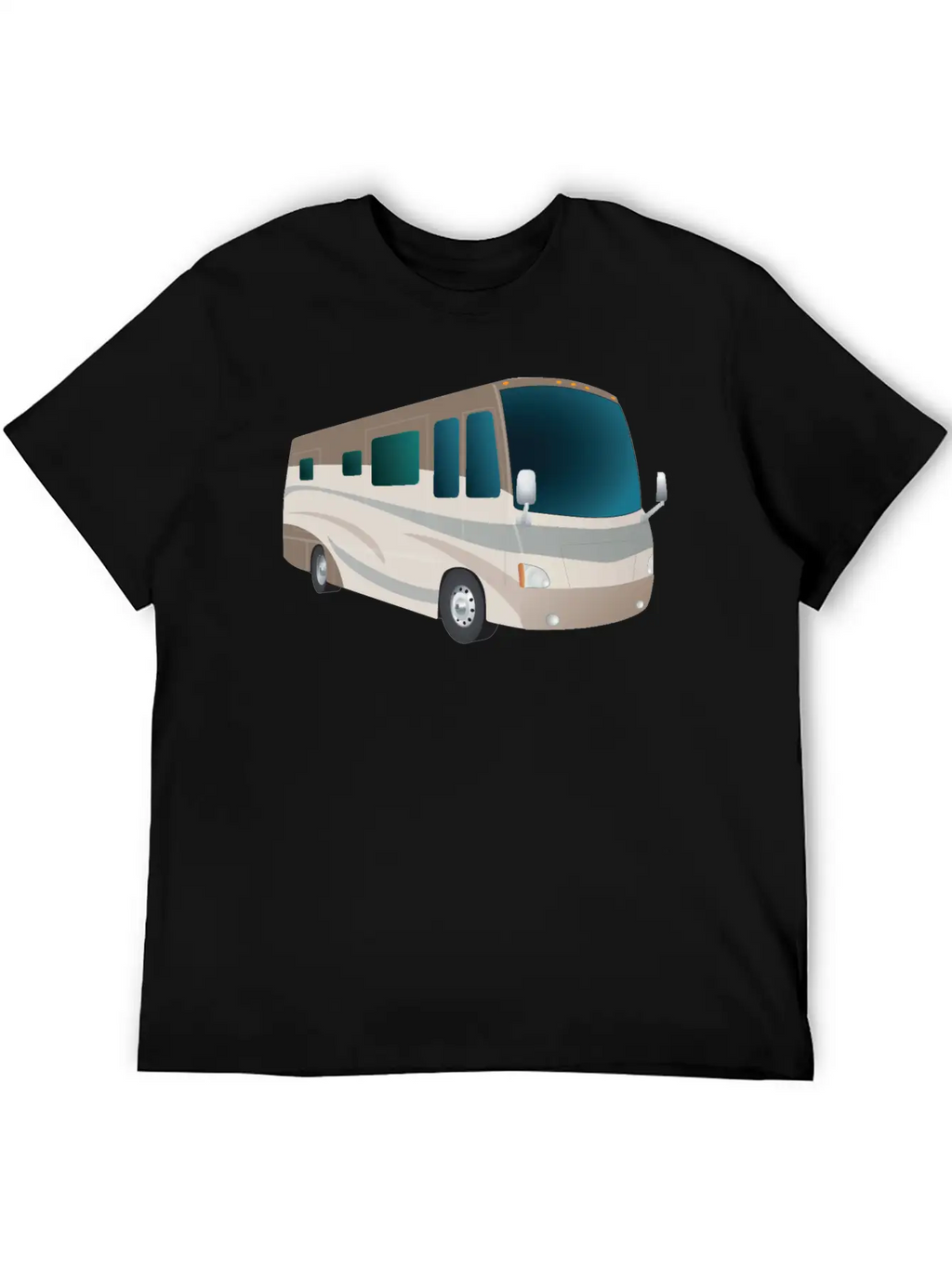 Motorhome Cartoon Breathable Soft Cotton T-Shirt – Timeless Casual Look
