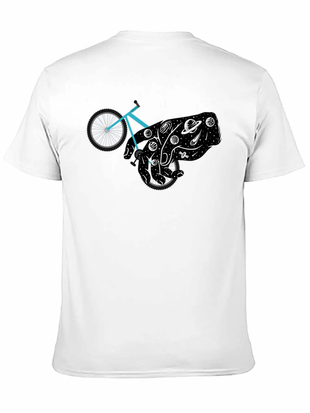 Mountain Bike Galaxy Hand Universe Mtb Bike Wheel Unisex Casual T-Shirt – Clean Design For Daily Comfort