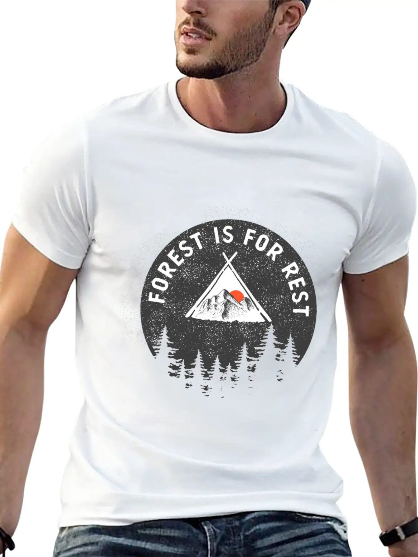 Mountain Landscape And Inspiring Basic Graphic T-Shirt – Daily Comfort In Soft Cotton