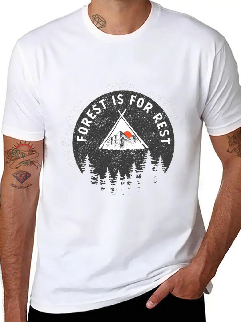 Mountain Landscape And Inspiring Basic Graphic T-Shirt – Daily Comfort In Soft Cotton
