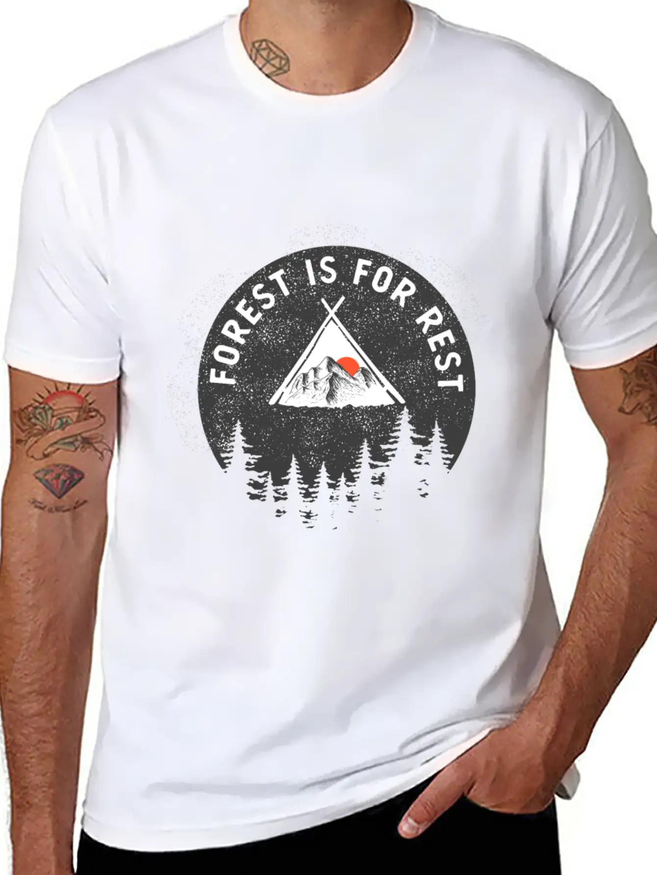 Mountain Landscape And Inspiring Basic Graphic T-Shirt – Daily Comfort In Soft Cotton