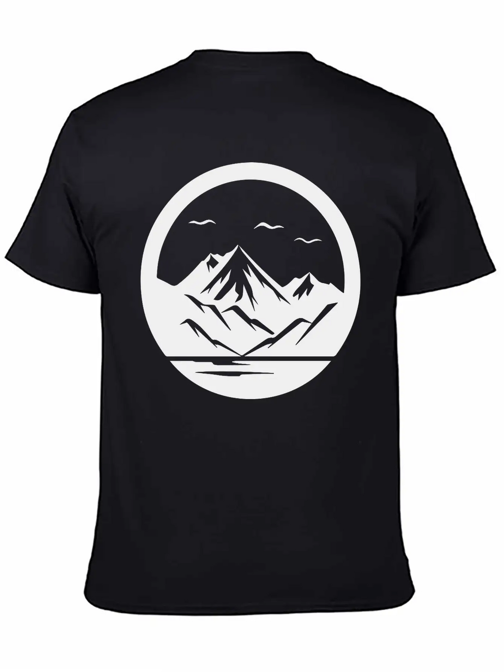 Mountain Logo Essential Cotton Tee For Daily Outfits – Unisex Style