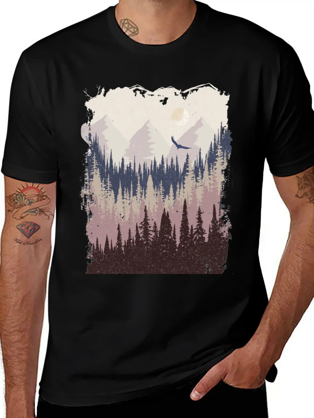 Mountains Breathable Graphic T-Shirt – Perfect For Casual Days